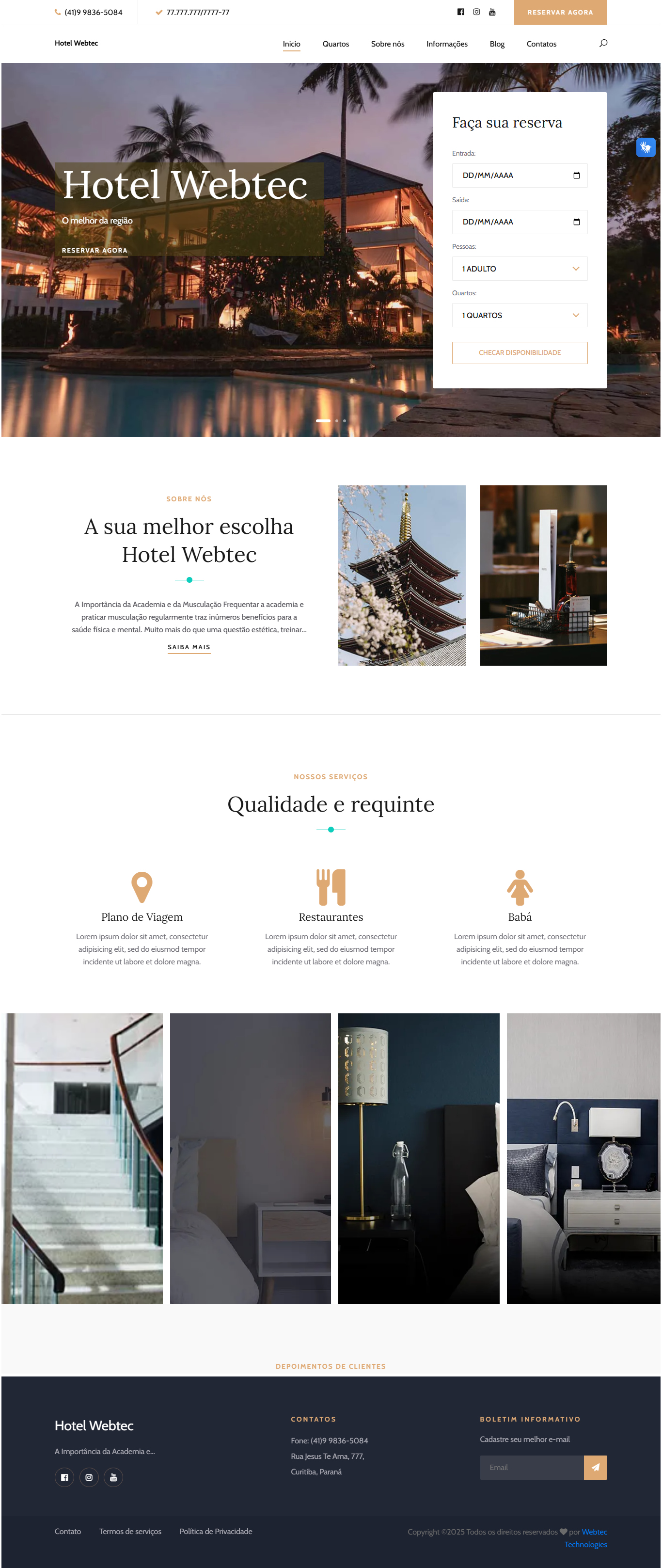 Criação de sites em 2 minutos
