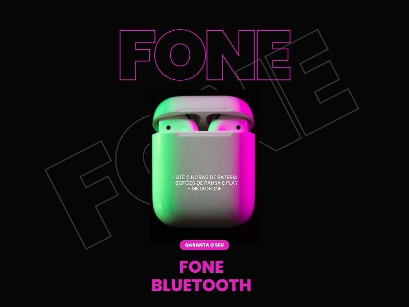 Novo fone sem fio